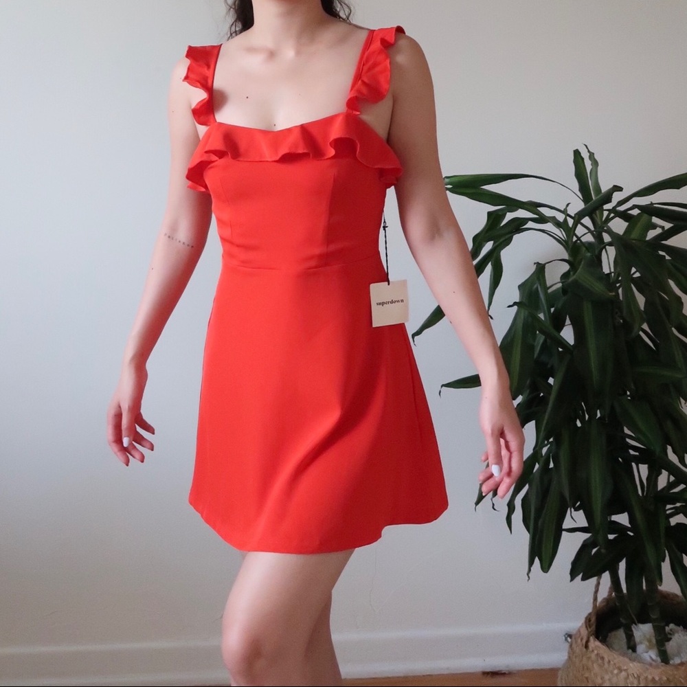 Brand New Ruffle Cami Mini Dress